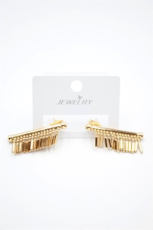 Çubuk Sallantılı Küpe - Altın Çubuk Sallantılı Küpe - Altın