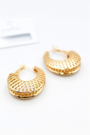 Telkari Halka Küpe - Altın Telkari Halka Küpe - Altın