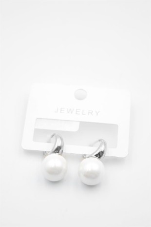 İncili Küpe - Gümüş İncili Küpe - Gümüş