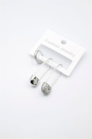 3'lü Filkete Küpe - Gümüş