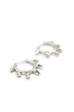 Sallantılı Halka Küpe - Gümüş Sallantılı Halka Küpe - Gümüş