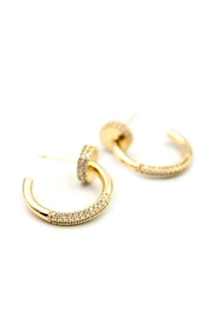 Çivi Küpe - Altın Çivi Küpe - Altın