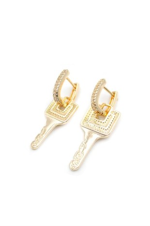 Anahtar Küpe - Altın Anahtar Küpe - Altın