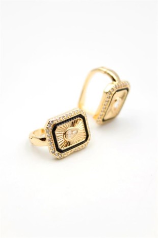 Damla Taşlı Küpe - Beyaz