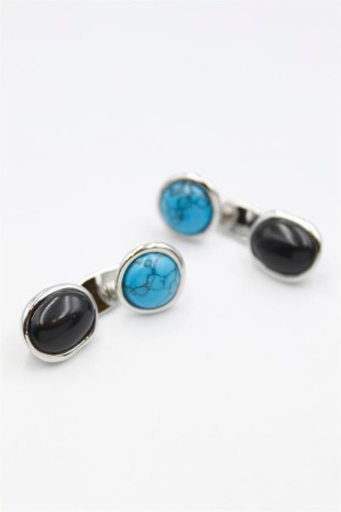 Taşlı Küpe - Gümüş