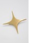 Çelik Yıldız Broş - Altın