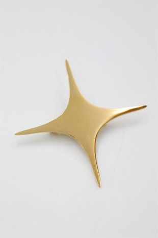 Çelik Yıldız Broş - Altın Çelik Yıldız Broş - Altın