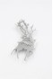 Çelik Geyik Broş - Gümüş