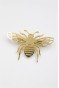 Çelik Arı Broş - Altın