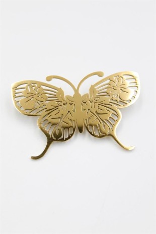 Çelik Kelebek Broş - Altın Çelik Kelebek Broş - Altın