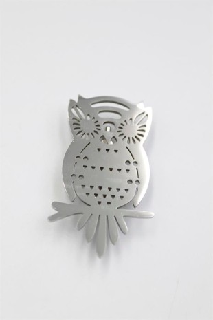 Çelik Baykuş Broş - Gümüş Çelik Baykuş Broş - Gümüş