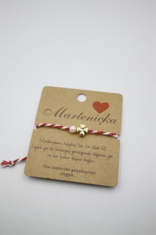 Yonca Marteniçka Bileklik - Kırmızı