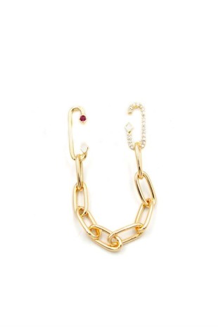 Tek Kulak Zincir Küpe - Altın Tek Kulak Zincir Küpe - Altın