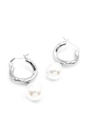 İnci Küpe - Gümüş