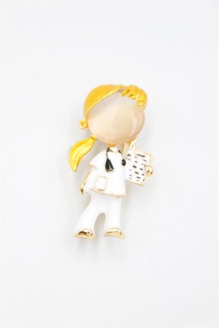 Hemşire Doktor Broş - Sarı Hemşire Doktor Broş - Sarı