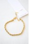 Burgu Çelik Bileklik 3mm - Altın