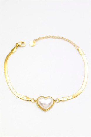 Kalp Bileklik - Altın