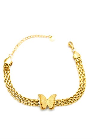 Kelebek Bileklik - Altın