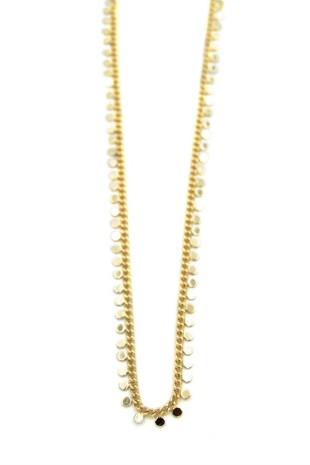 Pullu Zincir Kolye - Altın